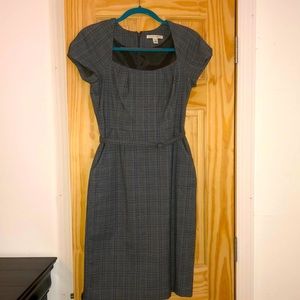 Grey checkered pattern dress